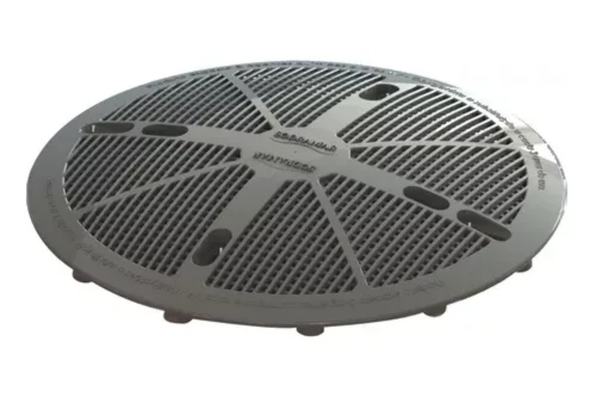 Tampa do Dreno Alta Vazão Fsb Prata Antiturbilhão Sodramar