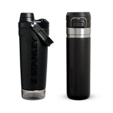 Kit Activate Shaker Black | 591ml e Garrafa Térmica Quick Flip 2.0 Black | 710ml
