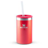 Can Cooler com canudo Stanley Apple Shimmer | 296ML