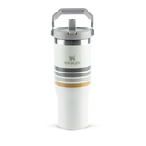 Tumbler Térmico Flip Straw Varsity Cream Ash Stripes | 887ml